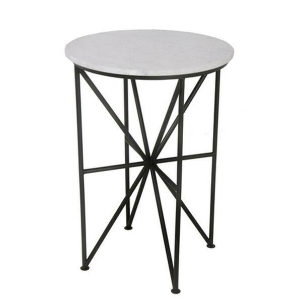 Moes Home Collection Quadrant Glass Accent Table- Black FI-1012-02